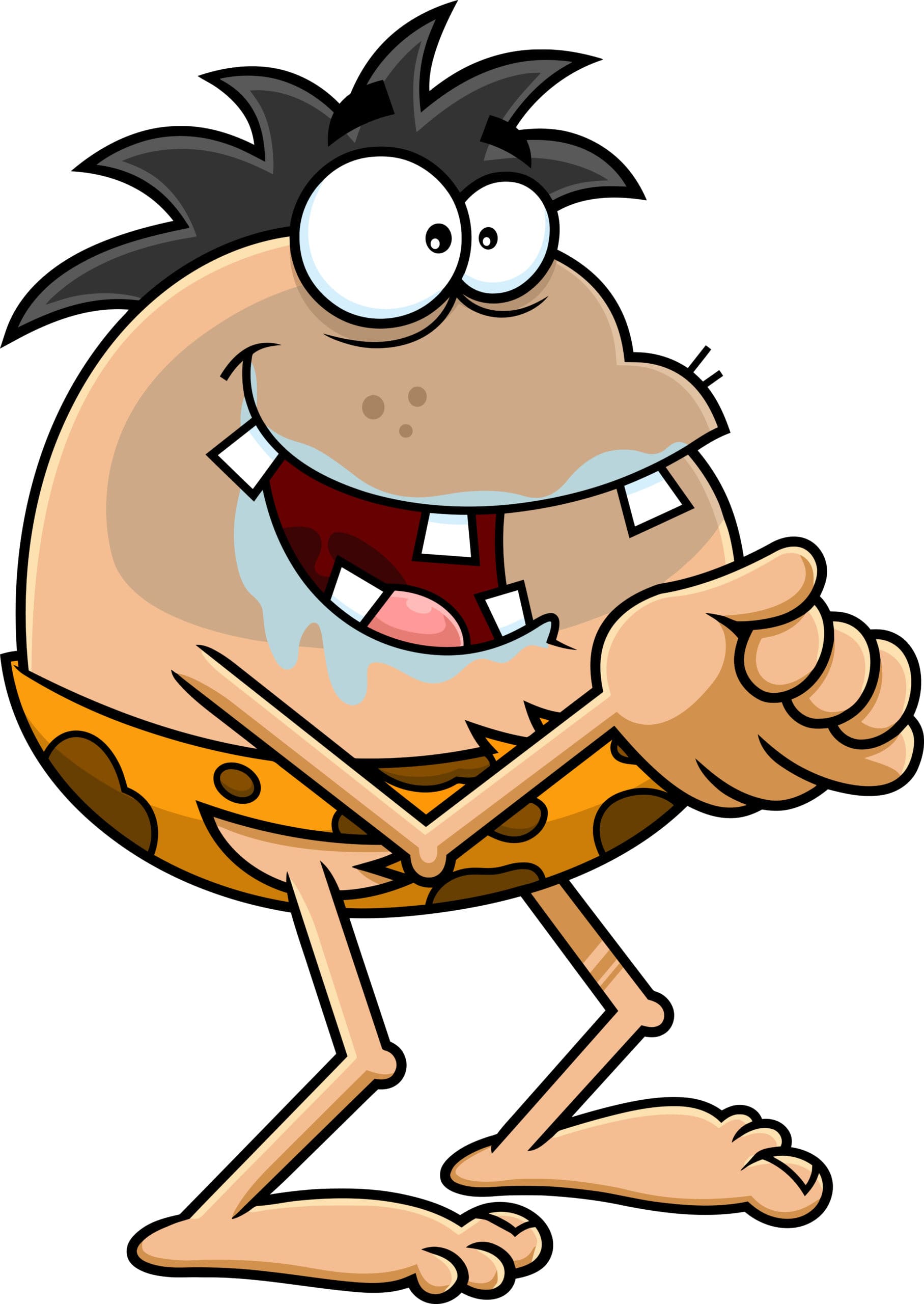 Cartoon graphic of legs dancing.