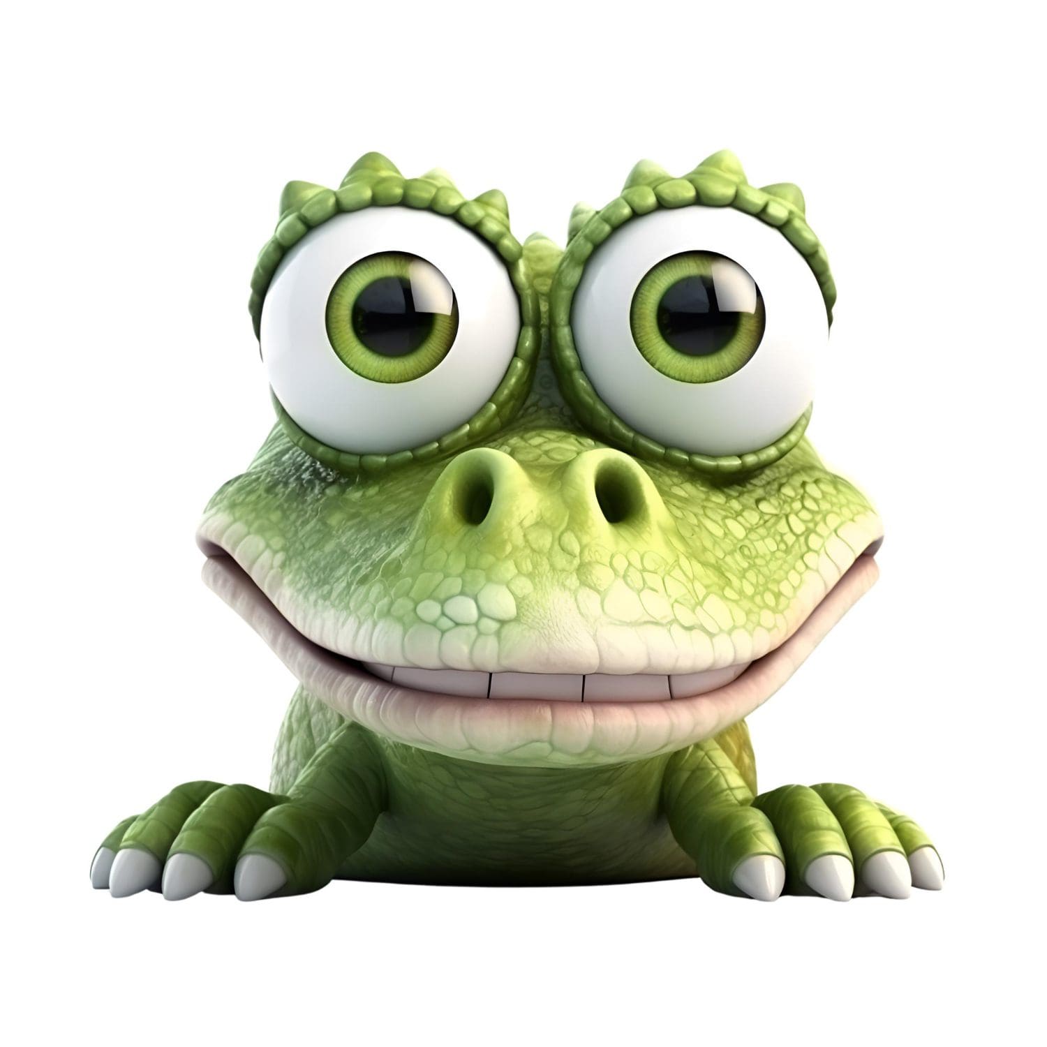 Cartoon graphic of a content frog by a pond.