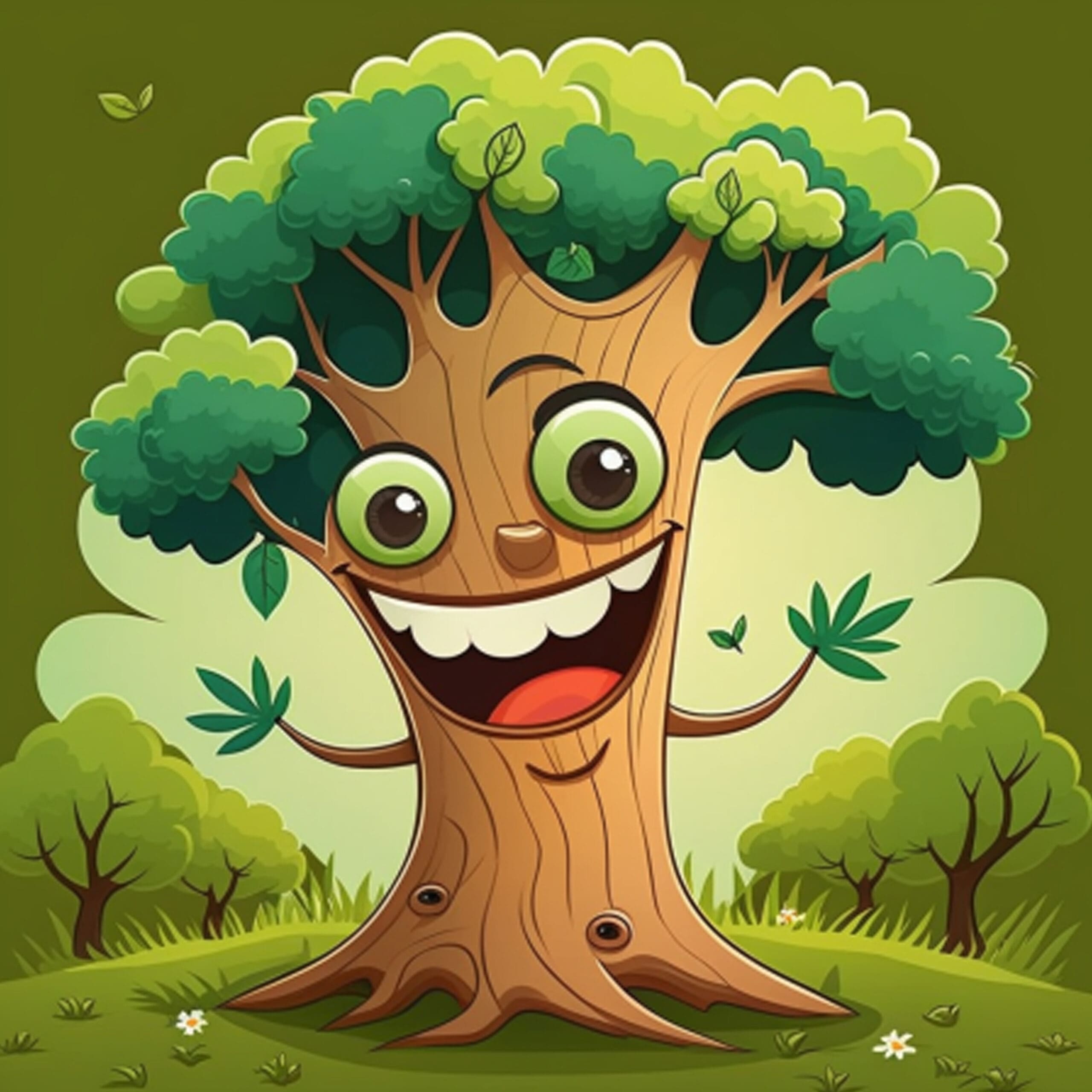 cartoon-tree-with-green-face-happy-face
