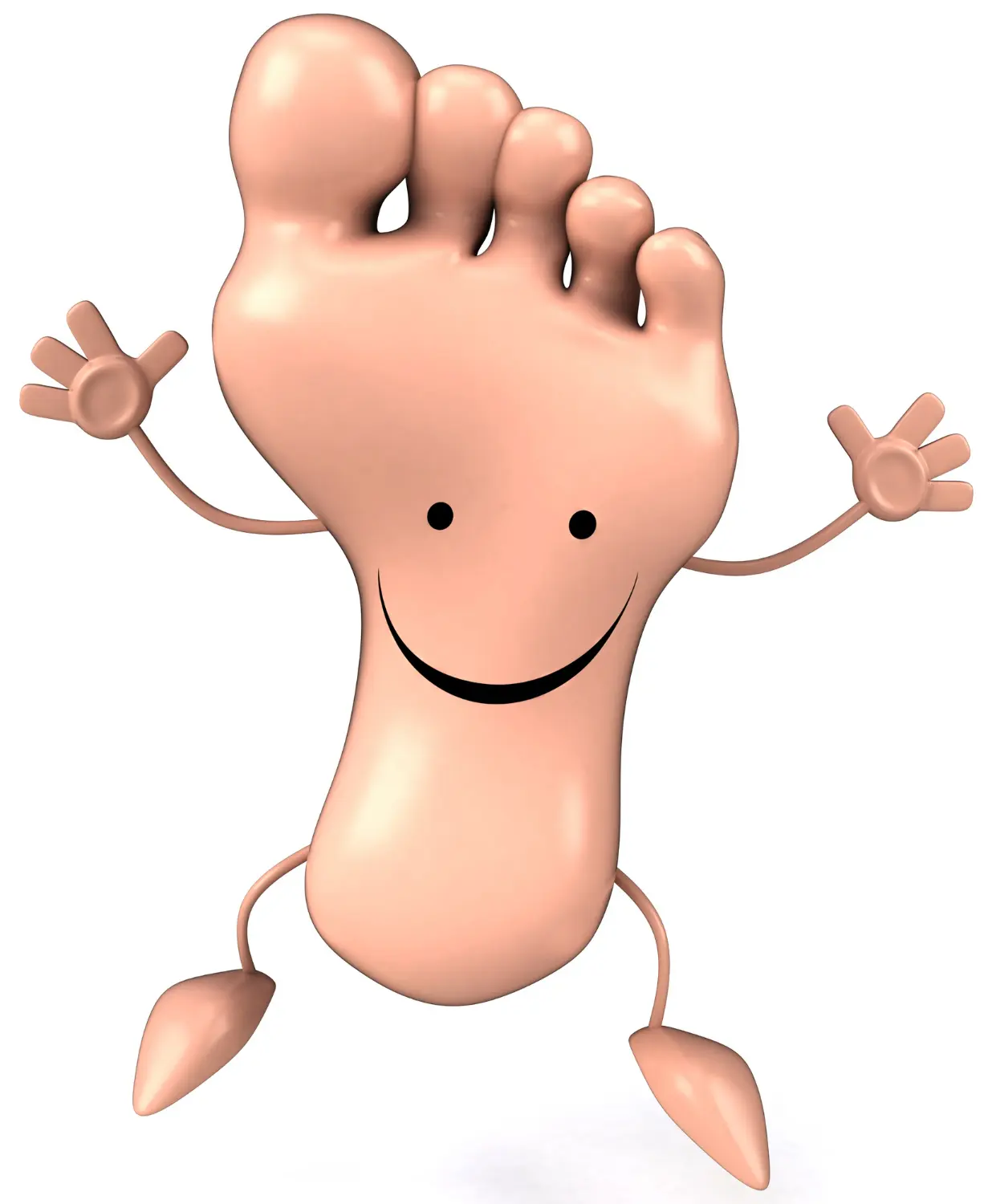 Funny Toe Cartoon Characters