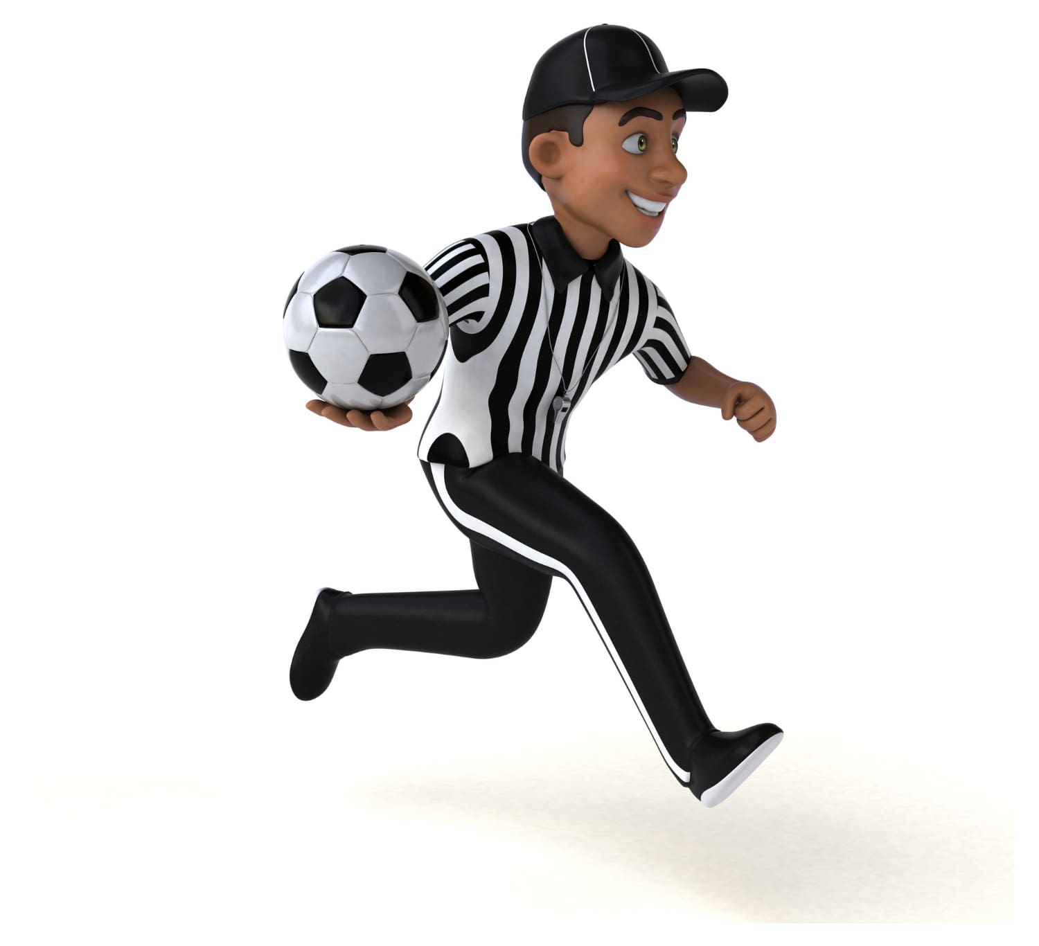 funny 3d illustration american referee 1