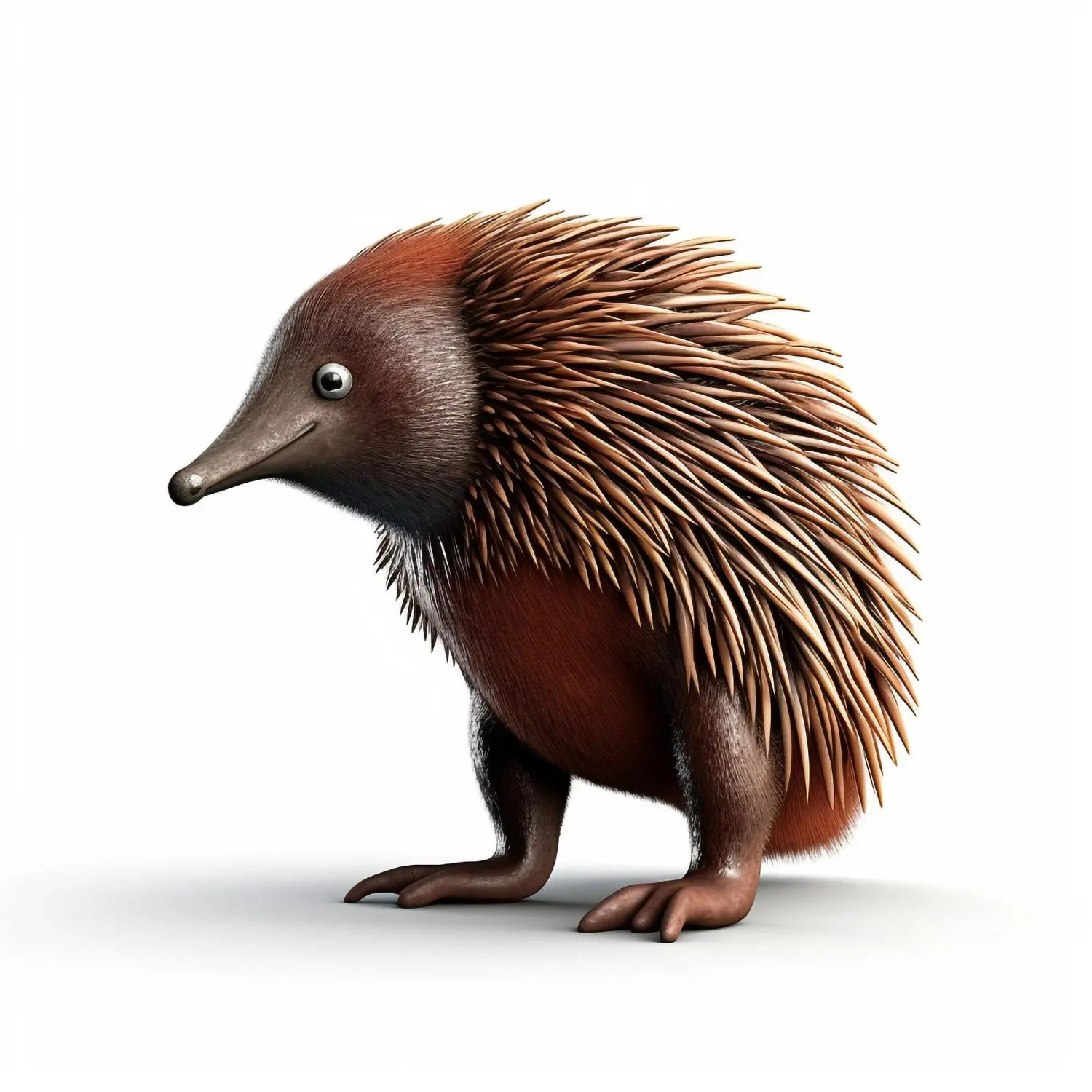 Cartoon graphic of a porcupine with its quills on display.