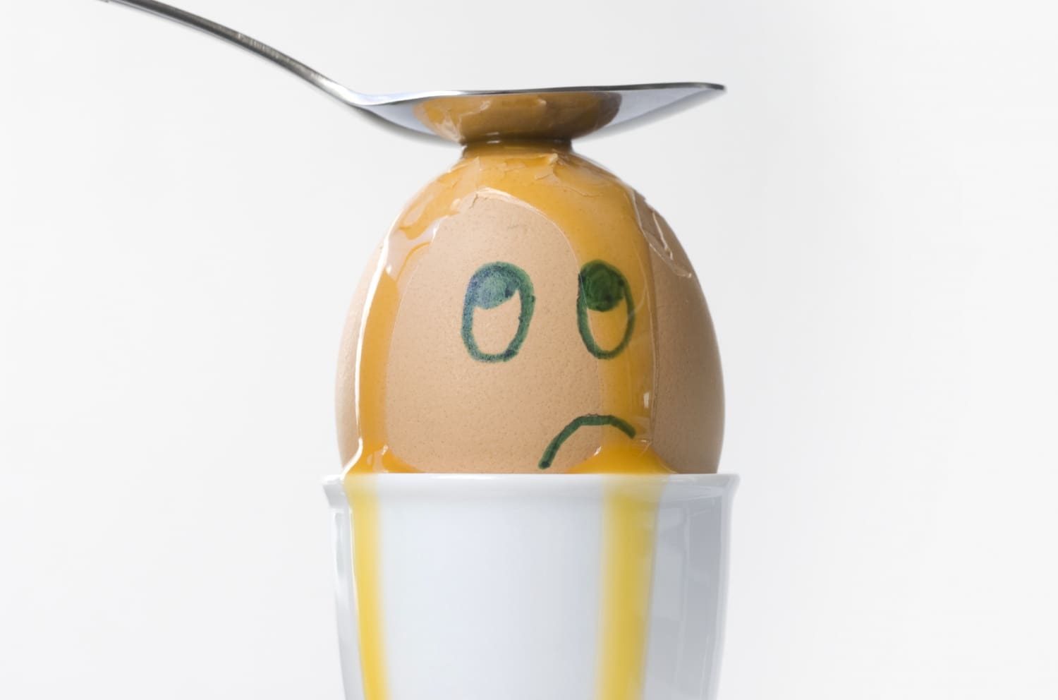 unhappy egg