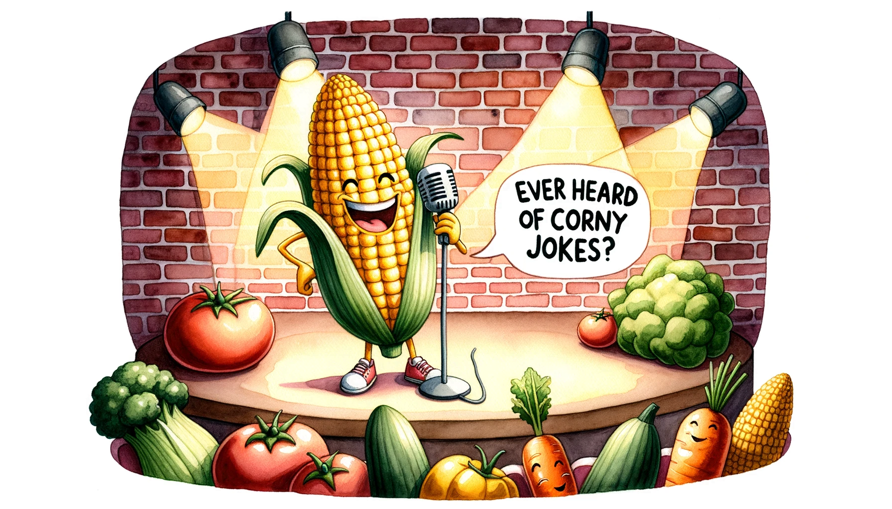 corn holding mic