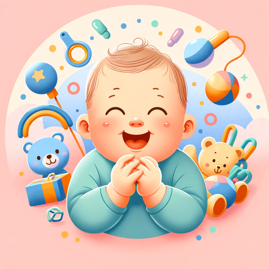 Baby laughing